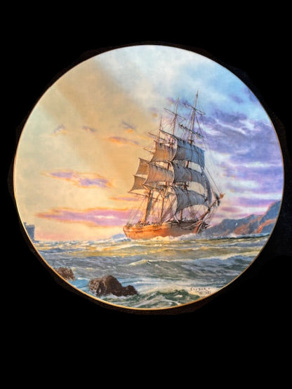 #Royal Doulton Collector Plate "Journey’s End" by John Stobart – Limited Edition 1984, No. 3677/15,000