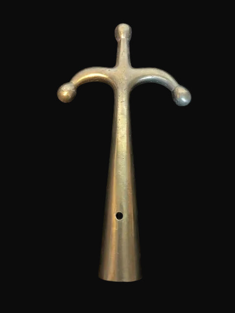 #Flag Pole Finial Decorative Nautical Hardware - Solid Brass - Annapolis Maritime Antiques