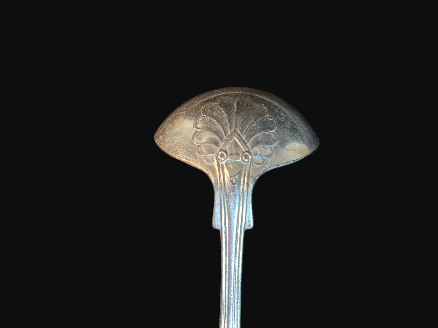 #U.S. Navy Silver-Plated Soup/Sauce Ladle – Marked “USN”