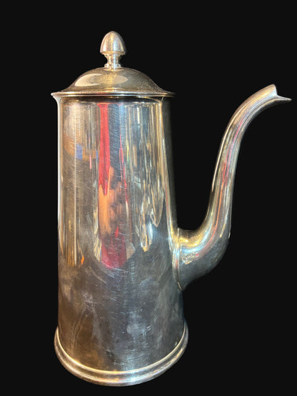 #U.S. Navy Silver-Plated Coffee Pot– Officers’ Mess – Marked #1714