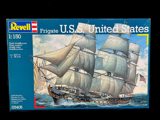 Revell 1:150 U.S.S. United States Frigate Model Kit – Historic Sailing Ship – #05406