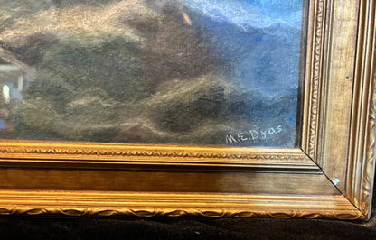 Signed M. E. Dyas Maritime Painting "Lady Penrhyn" Framed Nautical Ship Portrait - Annapolis Maritime Antiques