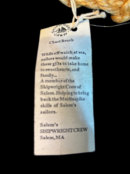 Handmade Nautical Chart Brush – Marlinspike Ropework by Shipwright Crew of Salem