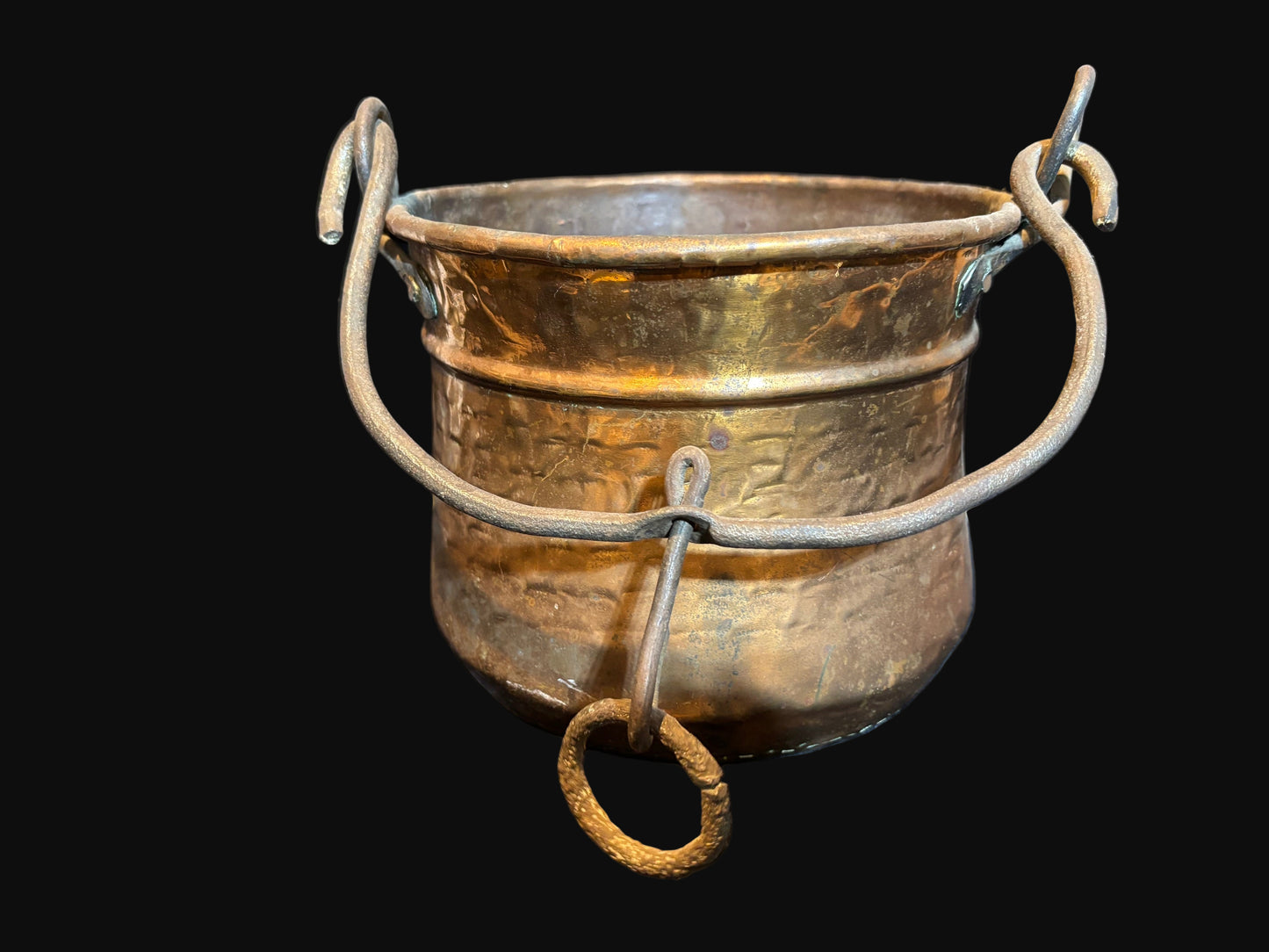 #Brass Ship’s Galley Pot with Swing Handles