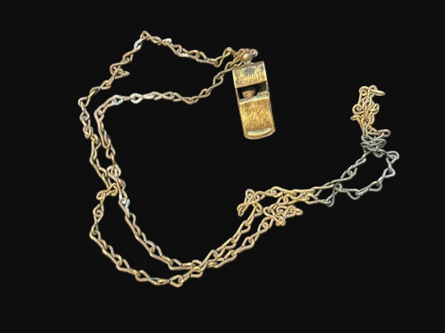 Signal Whistle with Chain Police Referee Style