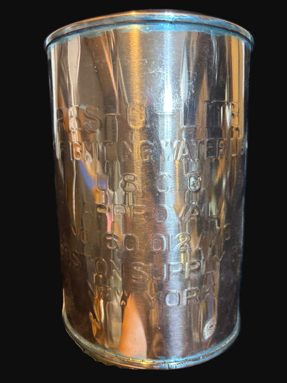 U.S. Coast Guard Copper Fire Extinguisher Canister – Boston Supply Co., NY