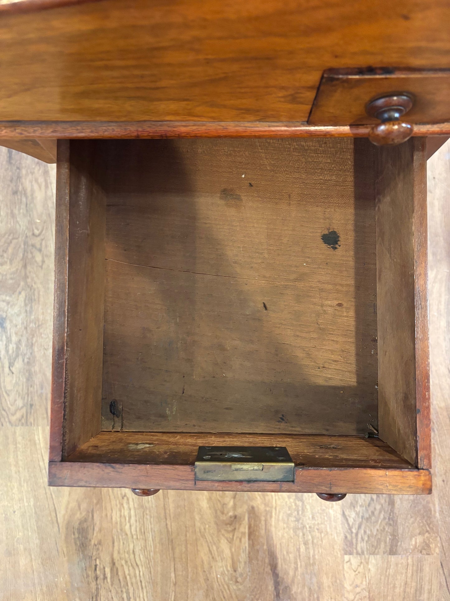 #Davenport Desk – 19th Century Mahogany/Walnut with Inlay