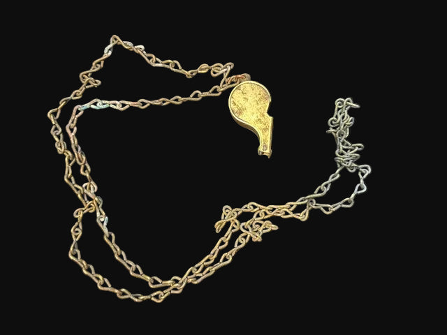 Signal Whistle with Chain Police Referee Style