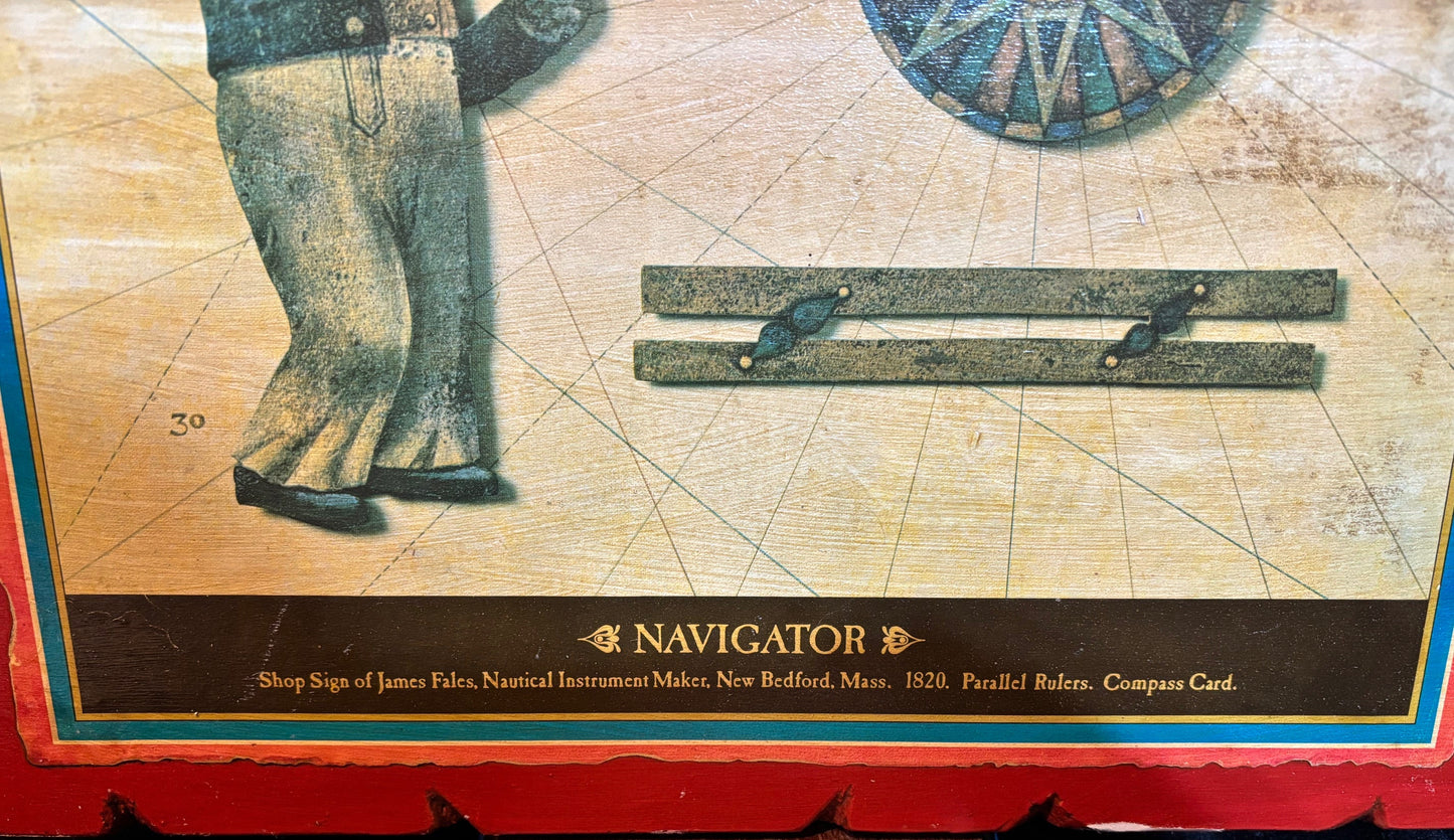 #Wall Plaque – “Navigator” – James Fales Shop Sign, 1820