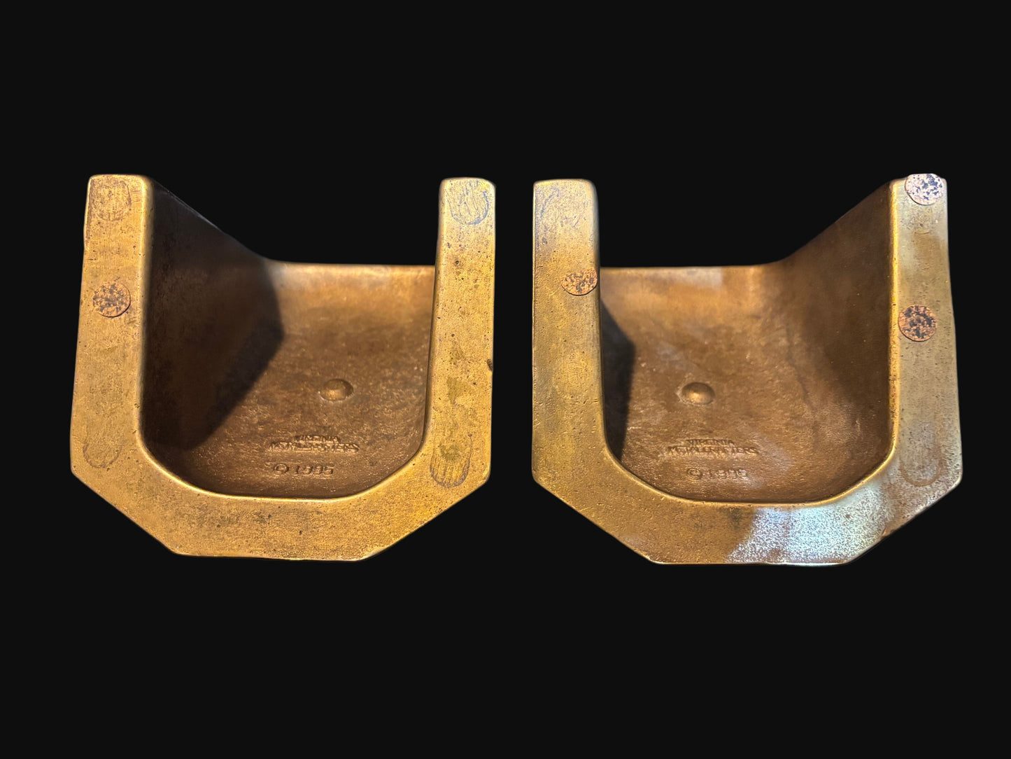 U.S. Navy Bookends – Solid Brass Military Nautical Decor (Pair, 1983)