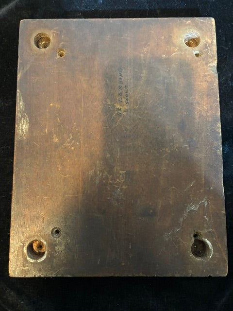 #WWII U.S. Navy Shaft Revolution Indicator System Bell Code Plaque Dated March 1943 - Annapolis Maritime Antiques