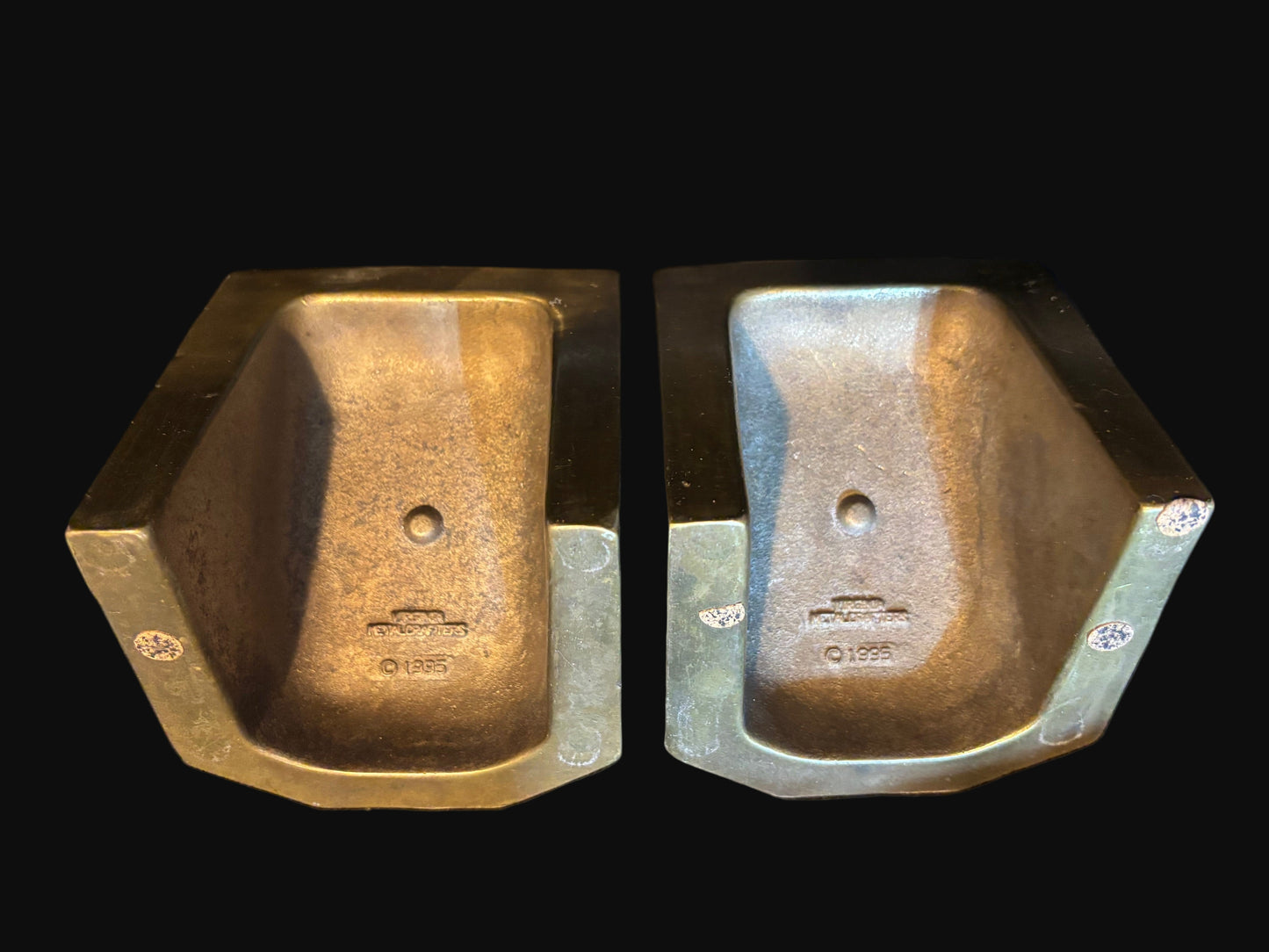 U.S. Navy Bookends – Solid Brass Military Nautical Decor (Pair, 1983)