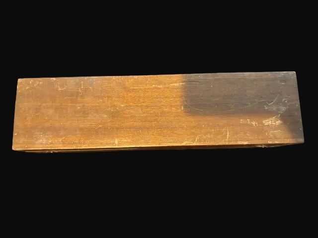 #ADD VENDOR Fuller Cylindrical Slide Rule Calculator in Original Mahogany Case with Literature - Annapolis Maritime Antiques
