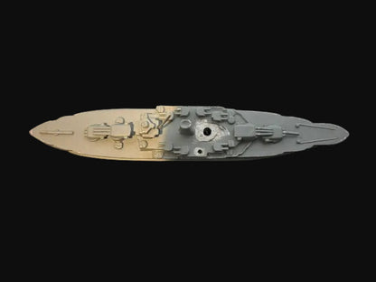 Cast Metal Naval Battleship Miniature WWII Warship Model