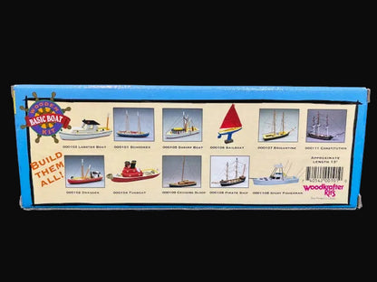 Schooner Wooden Boat Kit – Woodkrafter Kits “Basic Boat Kit” – Model 000101