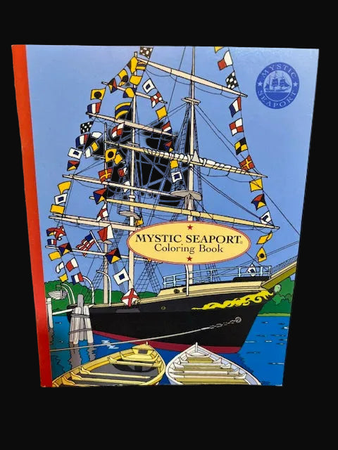 Mystic Seaport Coloring Book – Tall Ships & Maritime Scenes – Museum Souvenir