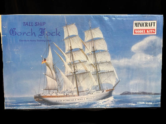 Minicraft 1:350 Gorch Fock Tall Ship Model Kit #11305 – German Navy Sail Training