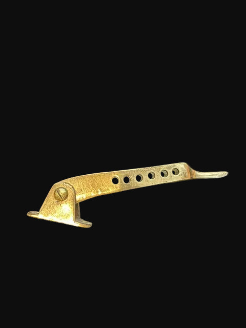 #Adjustable Marine Hatch Stay Window Holder - Solid Brass - Annapolis Maritime Antiques