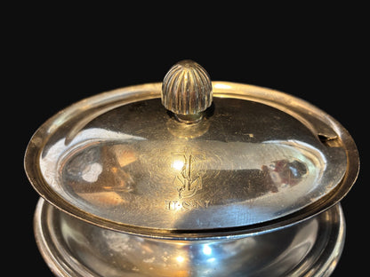 U.S. Navy Reed & Barton Silver Soldered Covered Serving Dish – Marked “USN”
