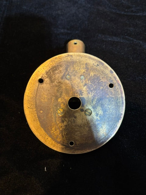 #Adjustable Flag Pole Mount Nautical Marine Hardware - Solid Brass - Annapolis Maritime Antiques