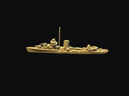 Cast Metal Naval Warship Miniature Destroyer Model