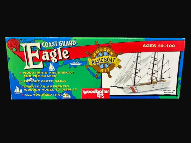 U.S. Coast Guard Eagle Wooden Boat Kit – Woodkrafter Kits Basic Boat Kit – Model KBX-00113 - Annapolis Maritime Antiques
