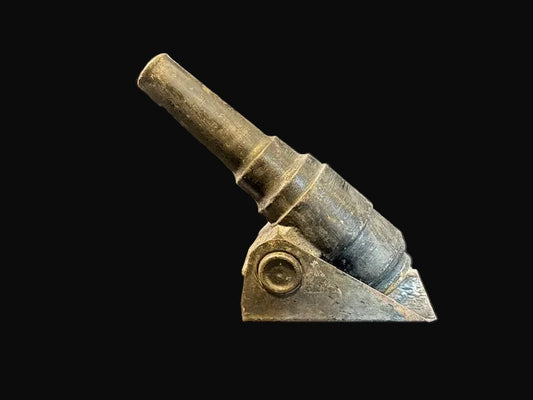 #Decorative Cannon Replica – Cast Metal Nautical Desk Decor - Annapolis Maritime Antiques