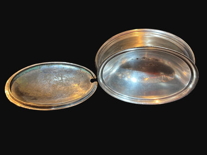 U.S. Navy Reed & Barton Silver Soldered Covered Serving Dish – Marked “USN”