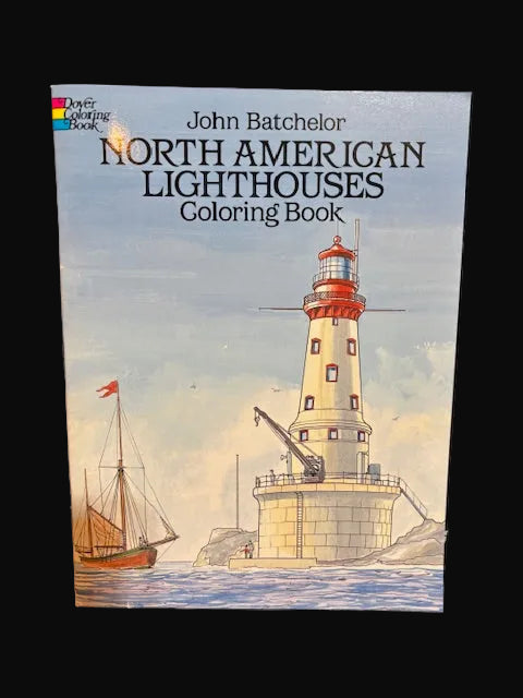 North American Lighthouses Coloring Book – John Batchelor – Dover Maritime Art