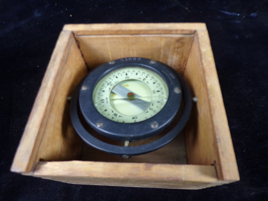 Compass - in Wooden Case