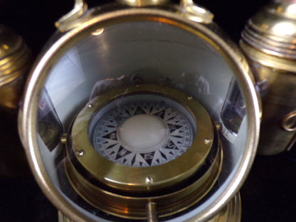 Yacht Compass - Binnacle Style w/ Oil Lamps