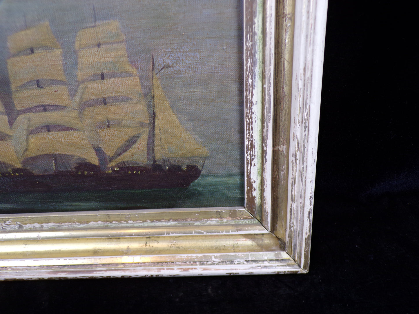 Antique Ship Art / on Canvass