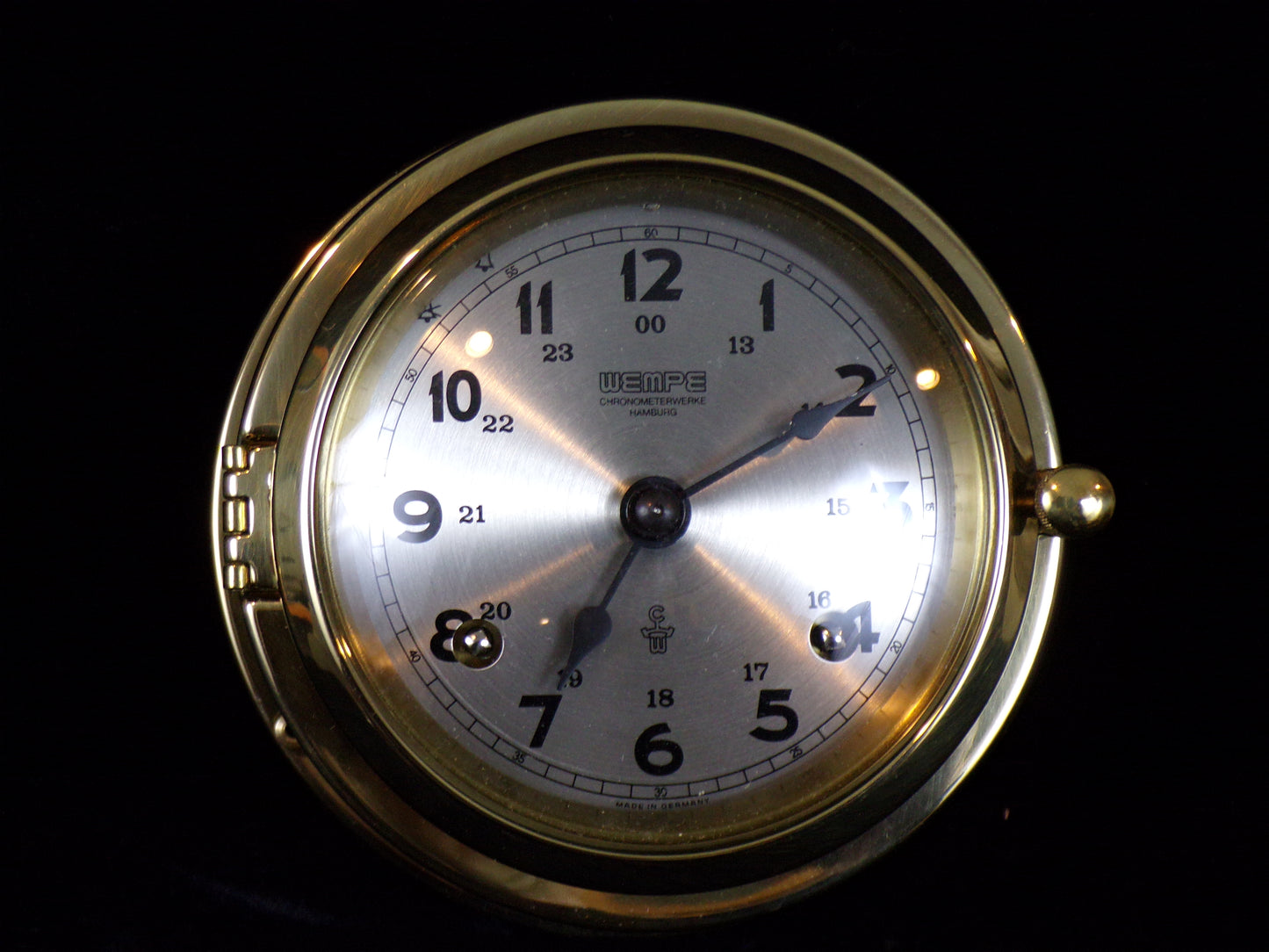 Wempe Ship's Bell Clock - Rare! – Annapolis Maritime Antiques