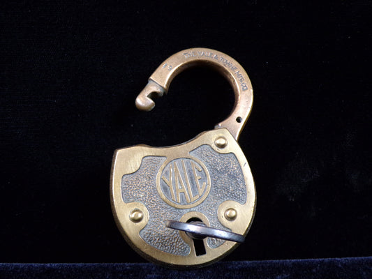 Brass Yale Lock and Key