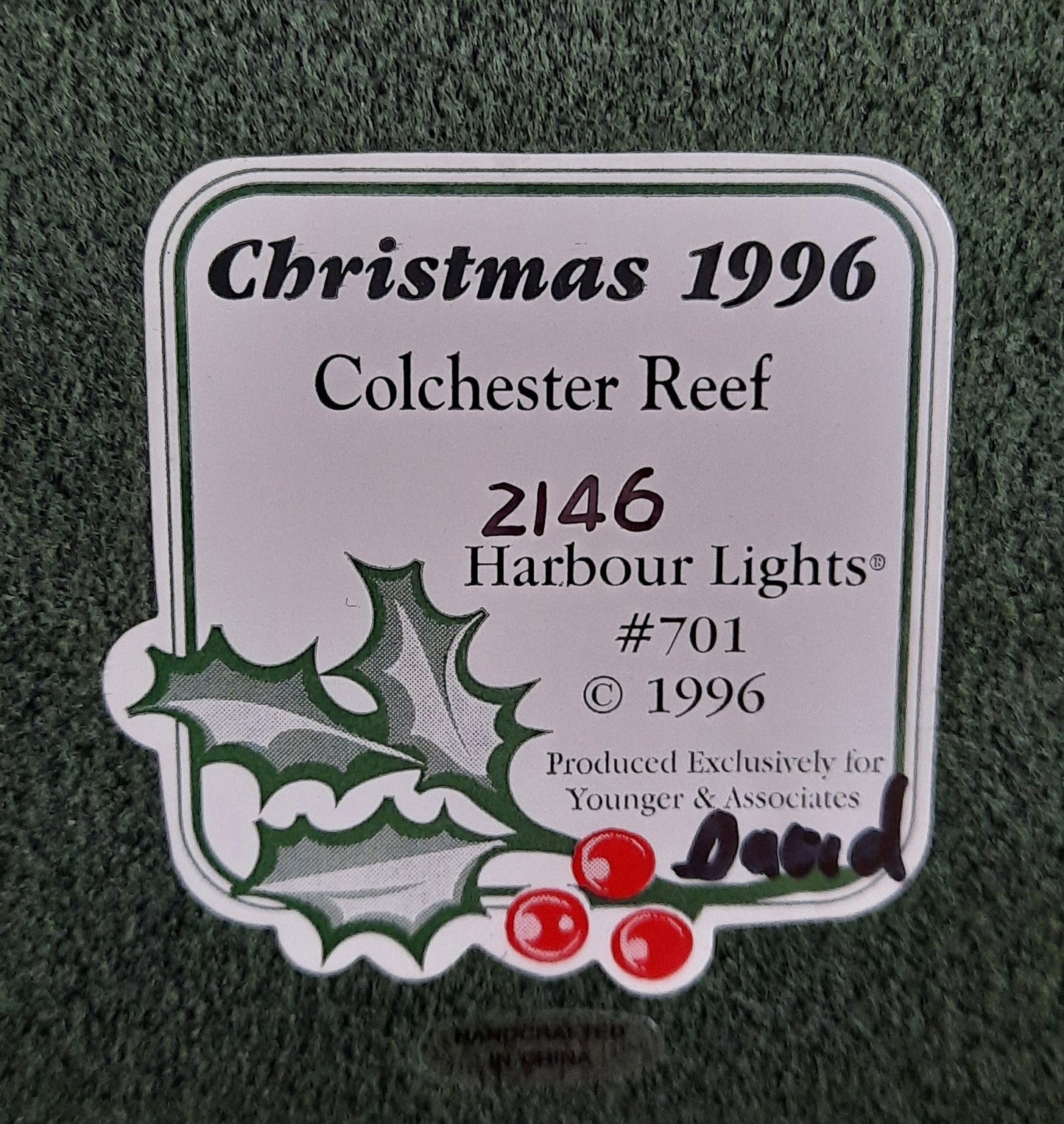 Colchester Reef Lighthouse - Christmas 1996 #701