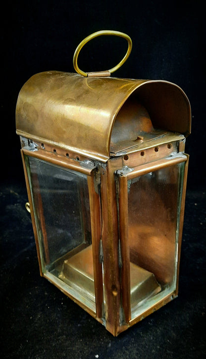 Cabin lantern, Antique, Copper and brass, hand made