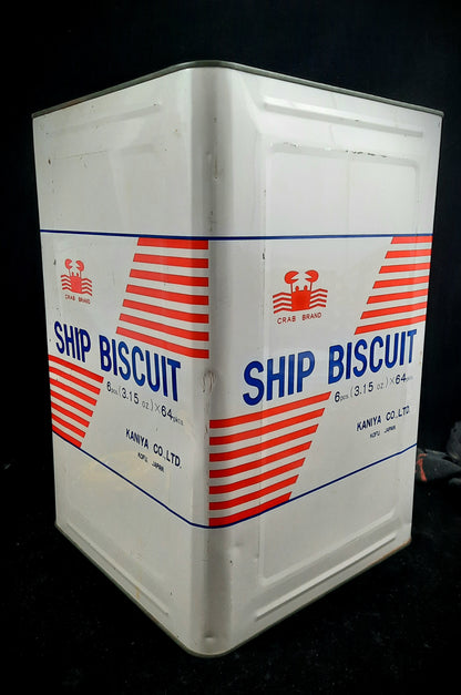 Tin, Ship Biscuit - Crab Brand - Vintage