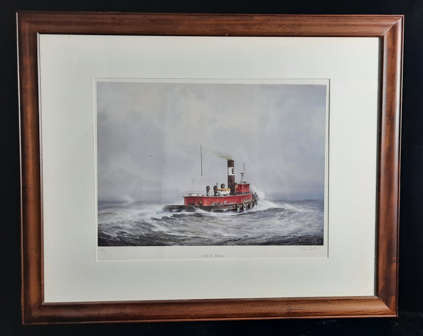 Print - Tugboat - Clyde B. Holmes - Melvin Miller 268 of 675