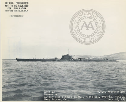 USS Argonaut (SS-166 / V-4 ) Submarine