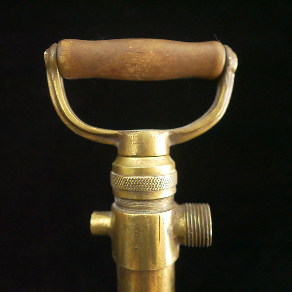 Solid brass 21.75" antique bilge pump.