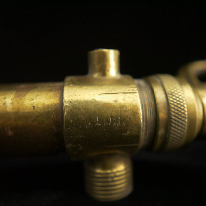 Solid brass 21.75" antique bilge pump.