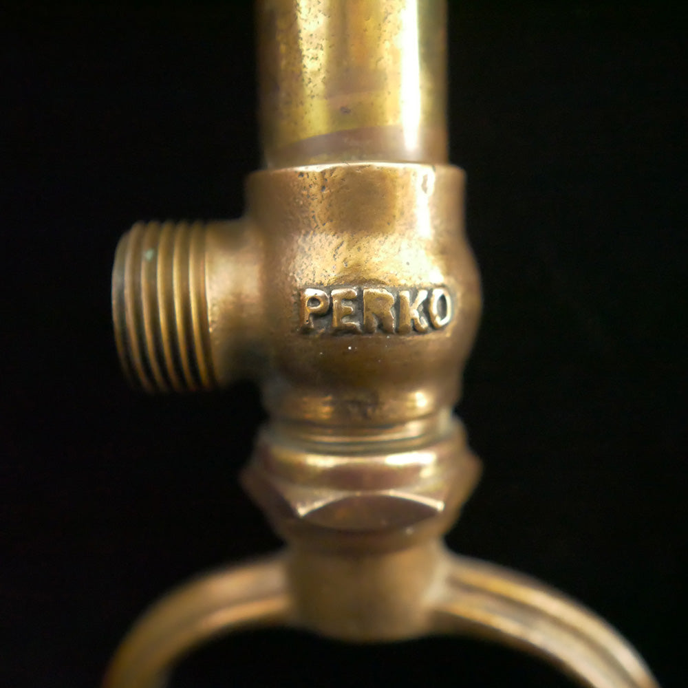 Solid brass antique Perko bilge pump.