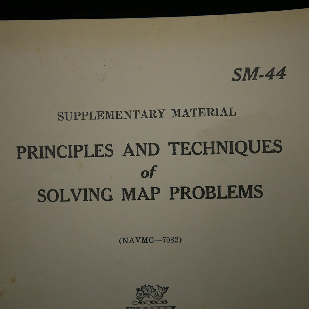 Principles and Techniques of Solving Map Problems, 1952. SM-44