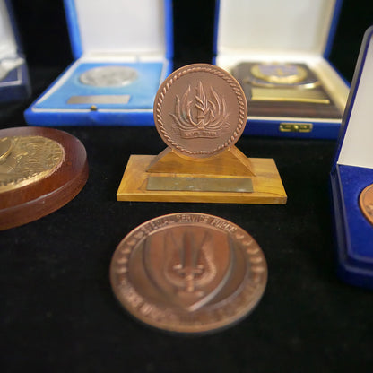 Vintage memorial coin medallion collection
