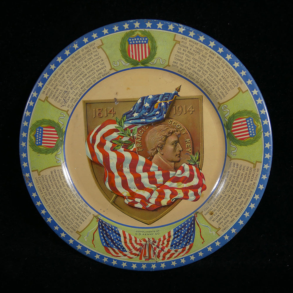 Commemorative plate for the centennial anniversary of the writing of the Star Spangled Banner.