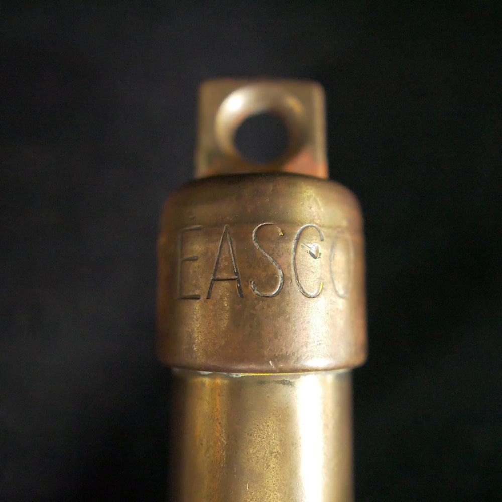 Closeup of EASCO imprint