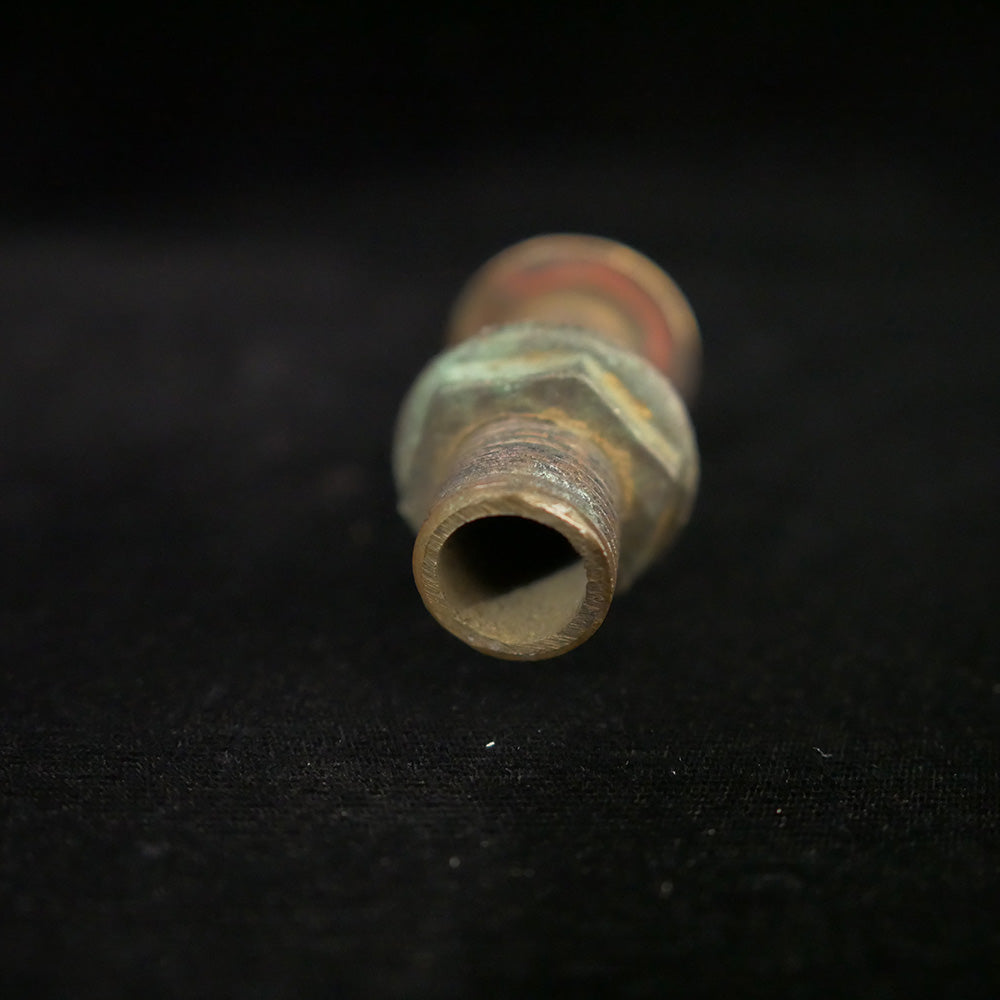 Large 2.75-inch brass bolt with nut.