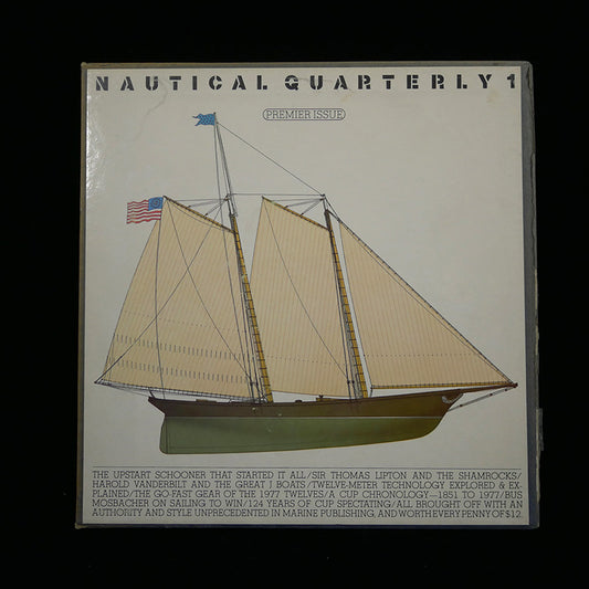 Premiere issue of Nautical Quarterly front slipcover