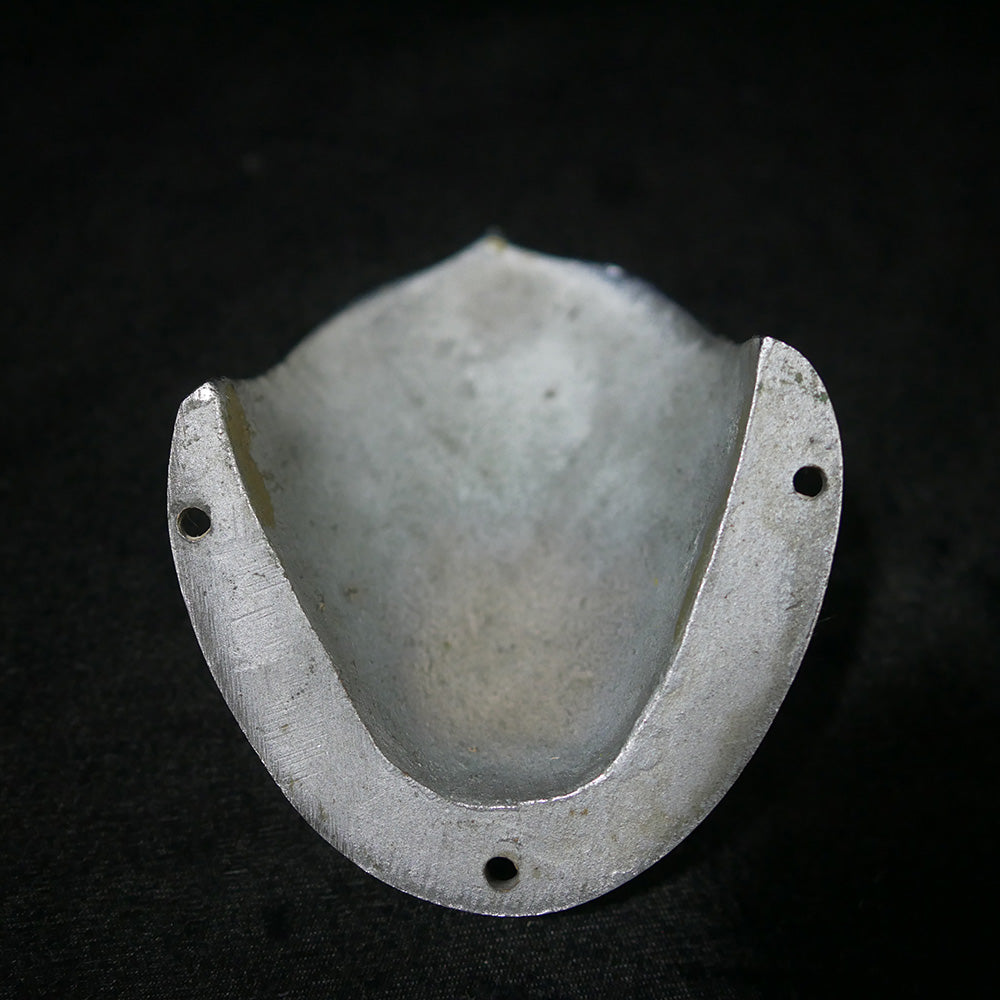 Bottom of polished chrome 4.5" ventilator.