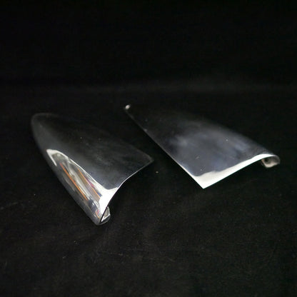 Pair of 10" polished chrome ventilators. Left 3495, right 3497.